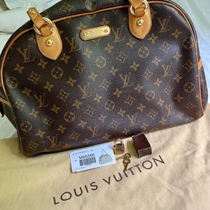 Louis Vuitton Montorgueil GM Monogram with Dust Cover, Lock and 2 Keys